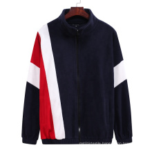 2021 Oversized Autumn New Large Size Men's Loose Collar Cardigan Color Matching Plus-Size Hoodies